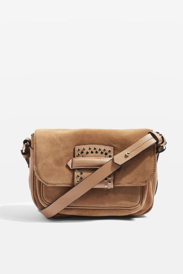 Top Shop leather cross body bag in tan